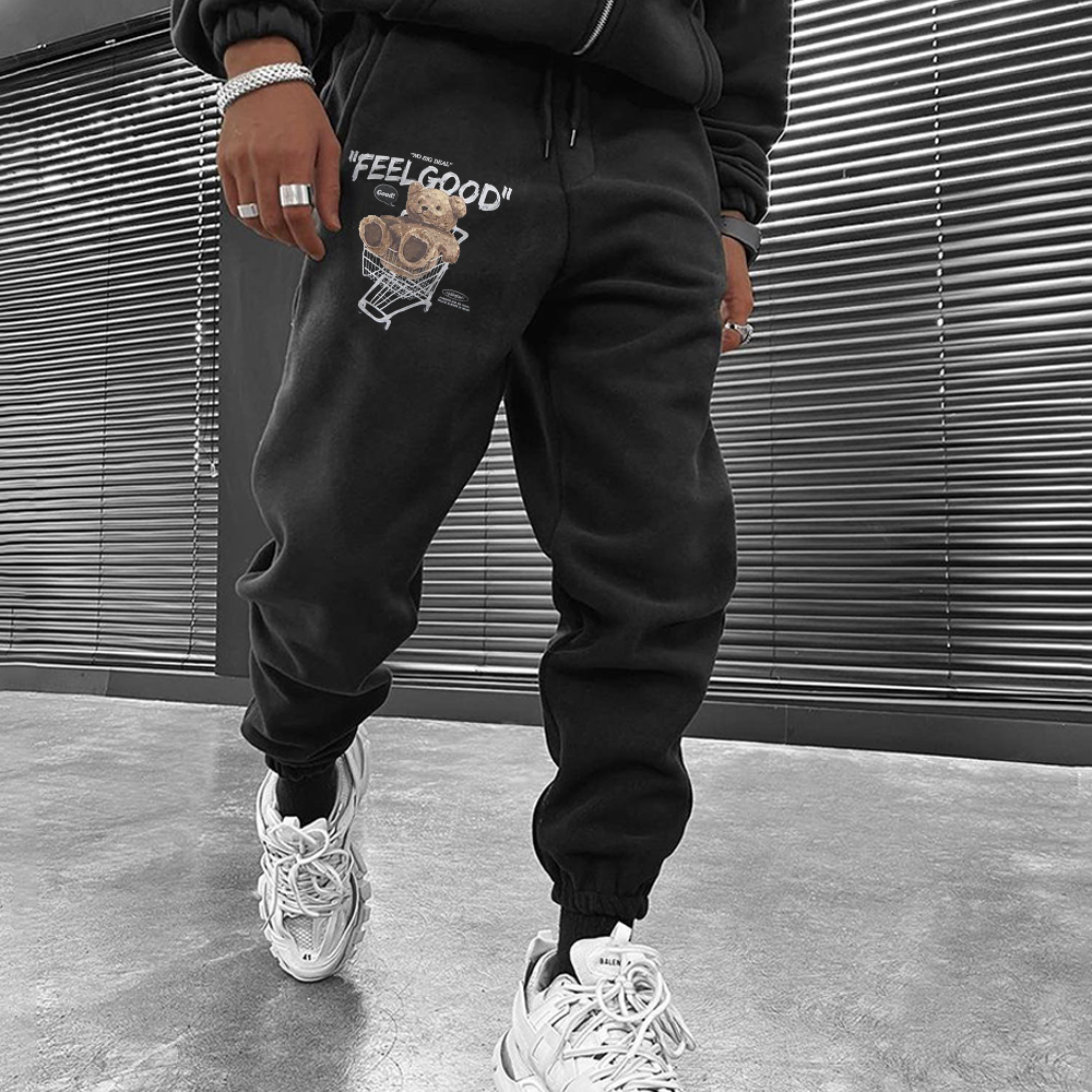Men's Teddy Bear Retro Sweatpants