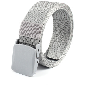 Plastic buckle silver gray