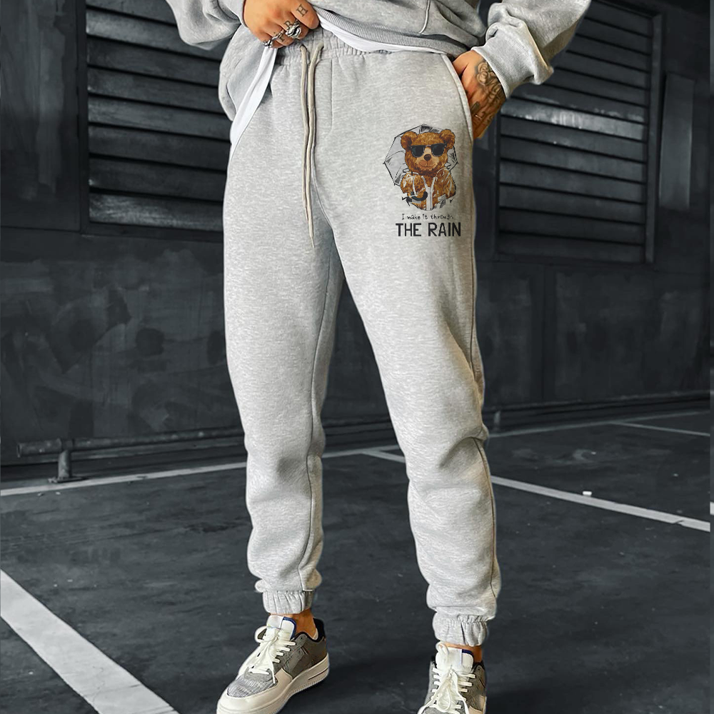 Men's Teddy Bear Printing Pants