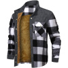 Men's Outdoor Retro Classic Plaid Stitching Warm Wanderer Jacket