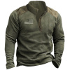 Men's Outdoor Casual Fleece Patchwork Sweatshirt