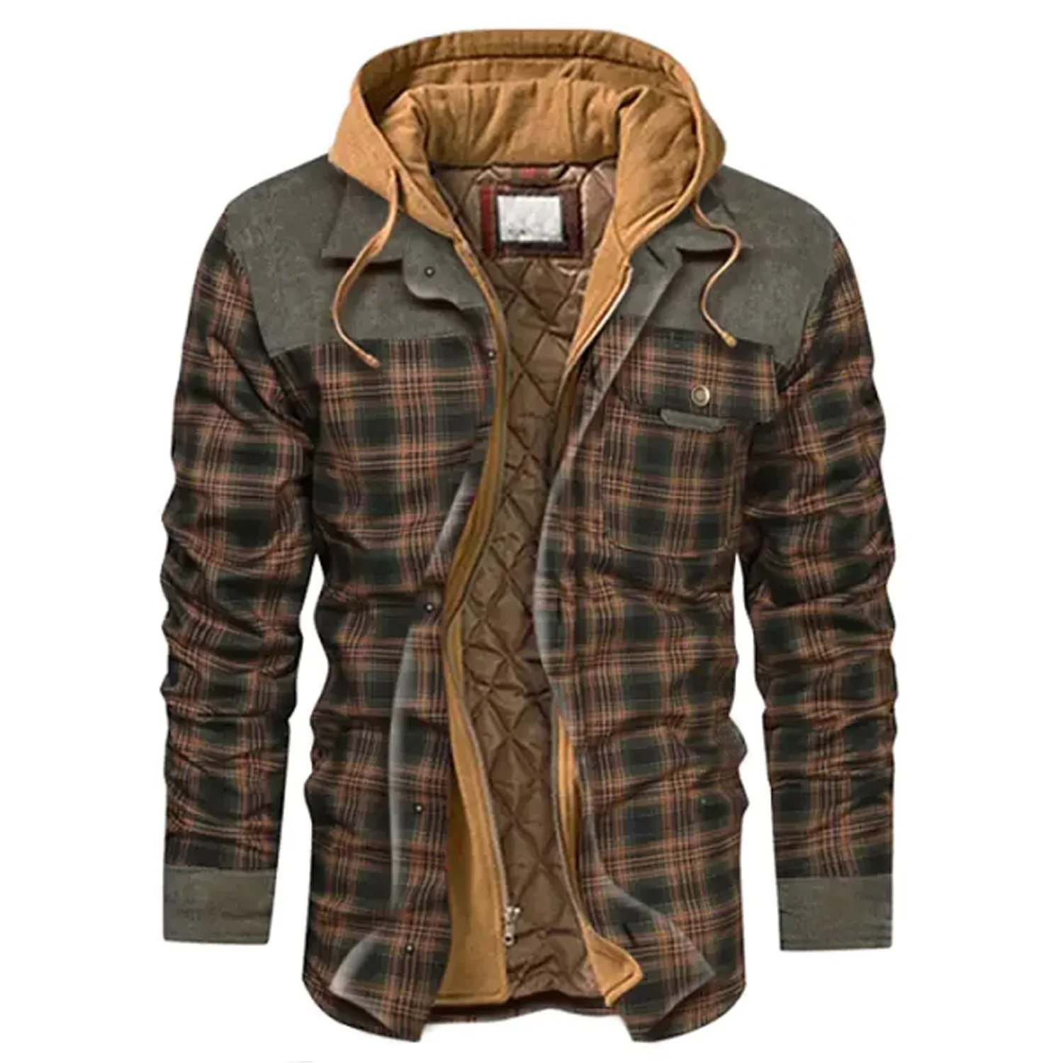 RETRO CHECK POCKET MEN'S JACKET